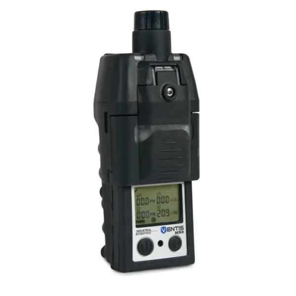 Ventis MX4 VTS-L1232111101 Multi-Gas Detector, Pumped, 4-Gas Model, LEL(Methane), O2, CO, H2S, Black, Desktop Charger